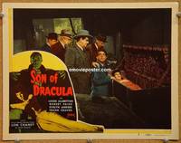 p049 SON OF DRACULA lobby card #3 R48 cool casket scene!