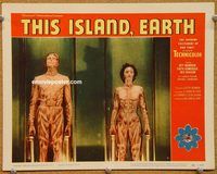 p038 THIS ISLAND EARTH lobby card #4 '55 transformation!