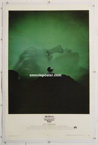 p534 ROSEMARY'S BABY linen one-sheet movie poster '68 Polanski, Mia Farrow