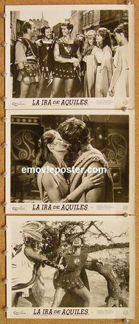 t894 ACHILLE 8 Spanish 8x10 movie stills '62 Italian sword & sandal!