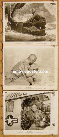 u584 FLIGHT FROM ASHIYA 3 8x10 movie stills '64 Yul Brynner