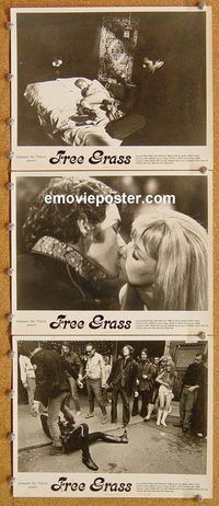 u591 FREE GRASS 3 8x10 movie stills '69 Richard Beymer, Lana Wood