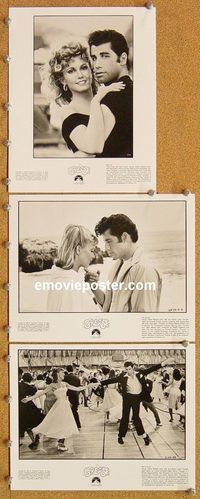 u081 GREASE 6 8x10 movie stills '78 John Travolta, Newton-John