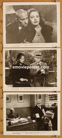 u610 GREAT FLAMARION 3 8x10 movie stills '45 Von Stroheim, Hughes