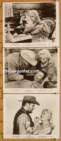 u613 GUN FIGHT 3 8x10 movie stills '61 James Brown, western!