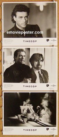 u131 TIMECOP 6 8x10 movie stills '94 Jean-Claude Van Damme, Mia Sara