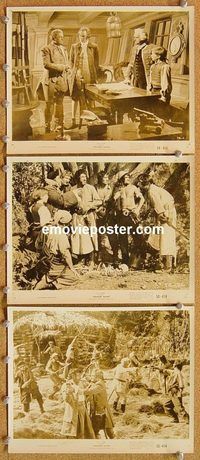 u133 TREASURE ISLAND 6 8x10 movie stills '50 Walt Disney