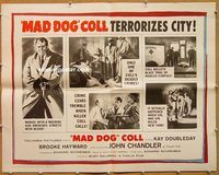 a164 MAD DOG COLL half-sheet movie poster '61 John Chandler, Doubleday