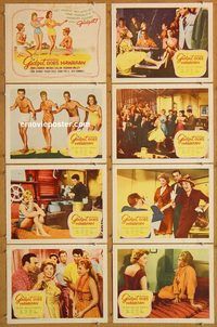 b021 GIDGET GOES HAWAIIAN 8 movie lobby cards '61 Deborah Walley