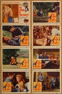 b067 LEGEND OF TOM DOOLEY 8 movie lobby cards '59 Michael Landon