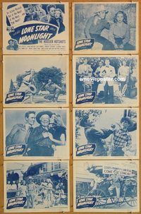 b071 LONE STAR MOONLIGHT 8 movie lobby cards R53 Ken Curtis, western