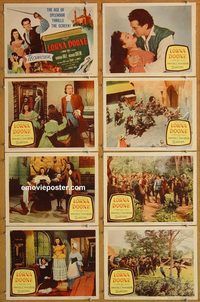 b075 LORNA DOONE 8 movie lobby cards '51 Barbara Hale, Richard Greene