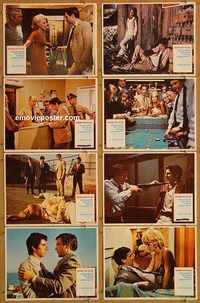 b078 MACHINE GUN McCAIN 8 movie lobby cards '70 Cassavetes, Ekland