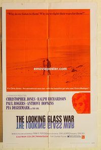 a773 LOOKING GLASS WAR one-sheet movie poster '69 Pierson, spy thriller!