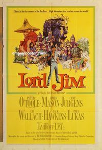 a774 LORD JIM one-sheet movie poster '65 Peter O'Toole, James Mason