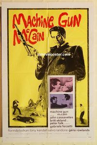 a777 MACHINE GUN McCAIN int'l one-sheet movie poster '70 Cassavetes, Ekland