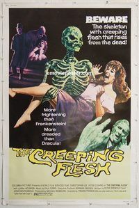 d329 CREEPING FLESH 40x60 movie poster '72 Chris Lee, Peter Cushing