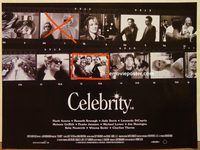 d376 CELEBRITY DS British quad movie poster '98 Woody Allen