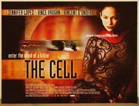 d377 CELL British quad movie poster '00 Jennifer Lopez, sci-fi!