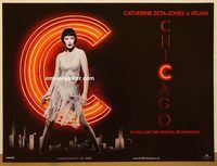 d381 CHICAGO DS British quad movie poster '02 Catherine Zeta-Jones