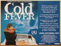 d385 COLD FEVER advance British quad movie poster '95 Icelandic comedy!