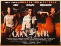 d387 CON AIR DS British quad movie poster '97 Nicholas Cage, Cusack