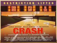 d389 CRASH British quad movie poster '96 David Cronenberg