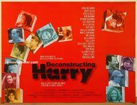 d395 DECONSTRUCTING HARRY DS British quad movie poster '97 Allen