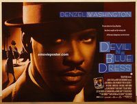 d396 DEVIL IN A BLUE DRESS British quad movie poster '95 Washington