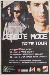 d108 DEPECHE MODE EXCITER TOUR French movie poster '01 rock & roll!