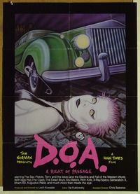 d095 DOA special movie poster '80 punk, Sex Pistols