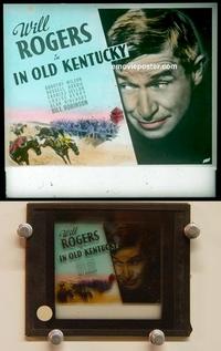 g095 IN OLD KENTUCKY movie glass lantern slide '35 Will Rogers