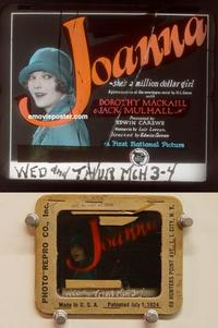 g119 JOANNA movie glass lantern slide '25 Dorothy Mackaill