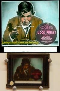 g127 JUDGE PRIEST movie glass lantern slide '34 Will Rogers, Louise