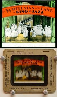 g142 KING OF JAZZ movie glass lantern slide '30 Paul Whiteman & band!