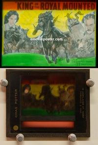 g144 KING OF THE ROYAL MOUNTED movie glass lantern slide '40 serial