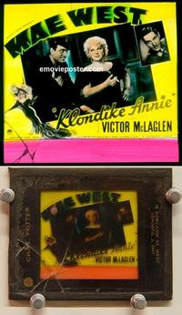 g153 KLONDIKE ANNIE movie glass lantern slide '36 Mae West, McLaglen