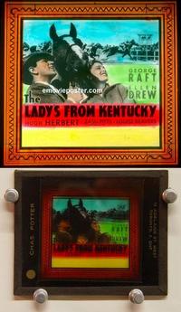 g166 LADY'S FROM KENTUCKY movie glass lantern slide '39 Raft, Drew