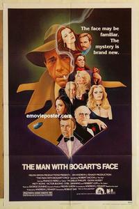 k658 MAN WITH BOGART'S FACE one-sheet movie poster '80 Robert Sacchi