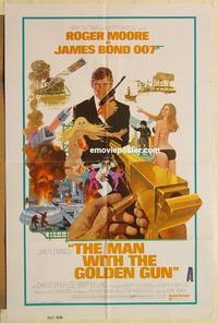 k659 MAN WITH THE GOLDEN GUN east hemi one-sheet movie poster '74 James Bond