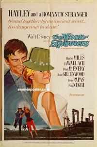 k691 MOON-SPINNERS one-sheet movie poster '64 Hayley Mills, Eli Wallach