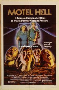 k692 MOTEL HELL one-sheet movie poster '80 Rory Calhoun, classic tagline!