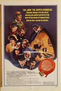 k696 MURDER BY DECREE one-sheet movie poster '79 Christopher Plummer