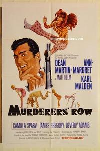 k698 MURDERERS' ROW one-sheet movie poster '66 Dean Martin, Ann-Margret