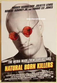 k711 NATURAL BORN KILLERS DS int'l style B one-sheet movie poster '94 Stone