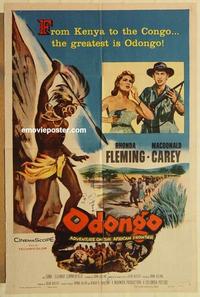 k732 ODONGO one-sheet movie poster '56 Rhonda Fleming, Macdonald Carey