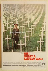 k734 OH WHAT A LOVELY WAR one-sheet movie poster '69 World War I comedy!