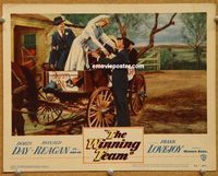 w071 WINNING TEAM movie lobby card #7 '52 Reagan, baseball biography!