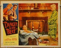 a968 MURDER IS MY BEAT movie lobby card '55 Edgar Ulmer film noir!