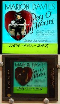 c202 PEG O' MY HEART glass slide '33 Marion Davies